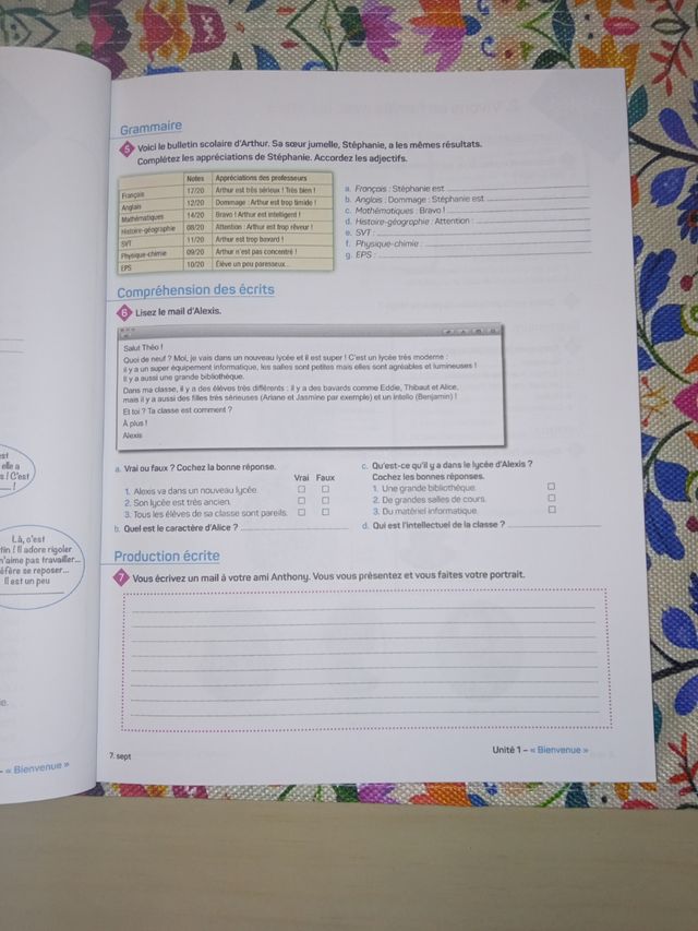 #La classe niv.A2 cahier d'activités Anaya