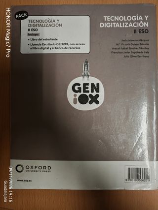 Tecnología y Digitalización II ESO. Libro del e...