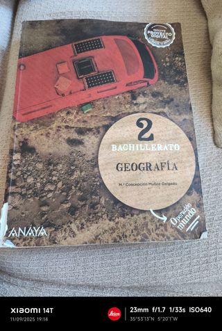 Libro de geografía de 2° de bachillerato 