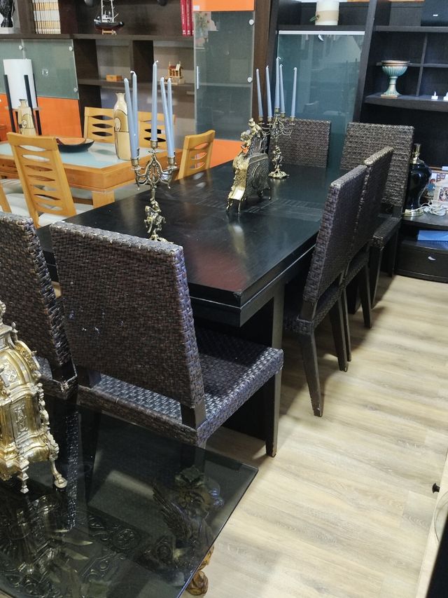 Mueble tocador con espejo oriental