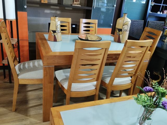 Mueble tocador con espejo oriental