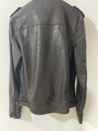 Giubbotto similpelle marrone Zara uomo