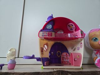 Lote: Casa Bebé Llorón + Muñeca Cry Baby Grande