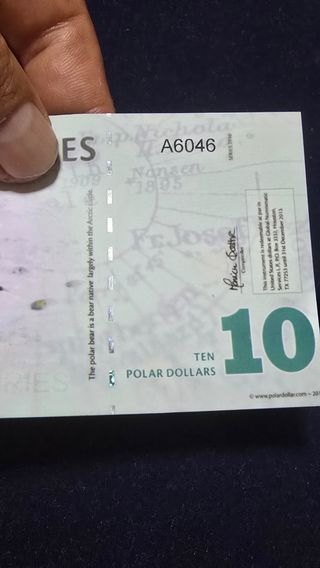 Biglietto Polar da 10 dollari per il Territorio Artico 2010