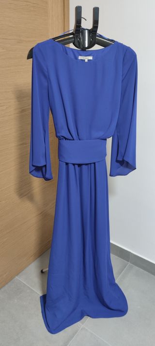 Vestido fiesta azul talla S
