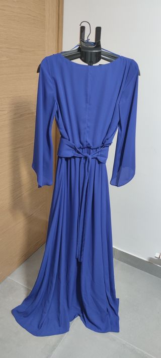 Vestido fiesta azul talla S