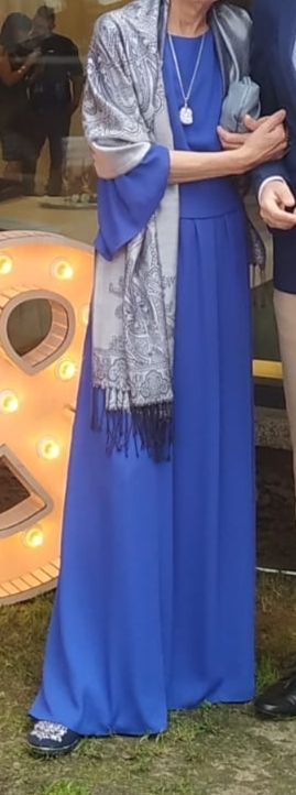 Vestido fiesta azul talla S