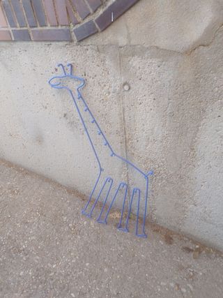 Perchero Jirafa IKEA Azul