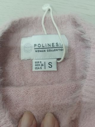 Jersey de lana pelo rosa