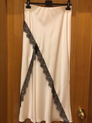 Conjunto Zara dos piezas beige y negro