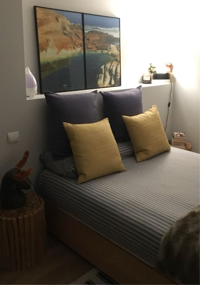 2 cojines H&M HOME Mostaza