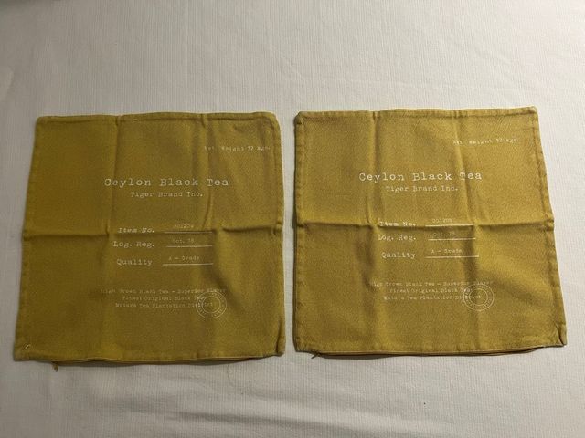 2 cojines H&M HOME Mostaza