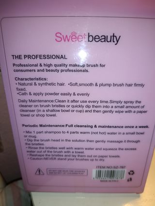 Set 7 brochas maquillaje Sweet Beauty