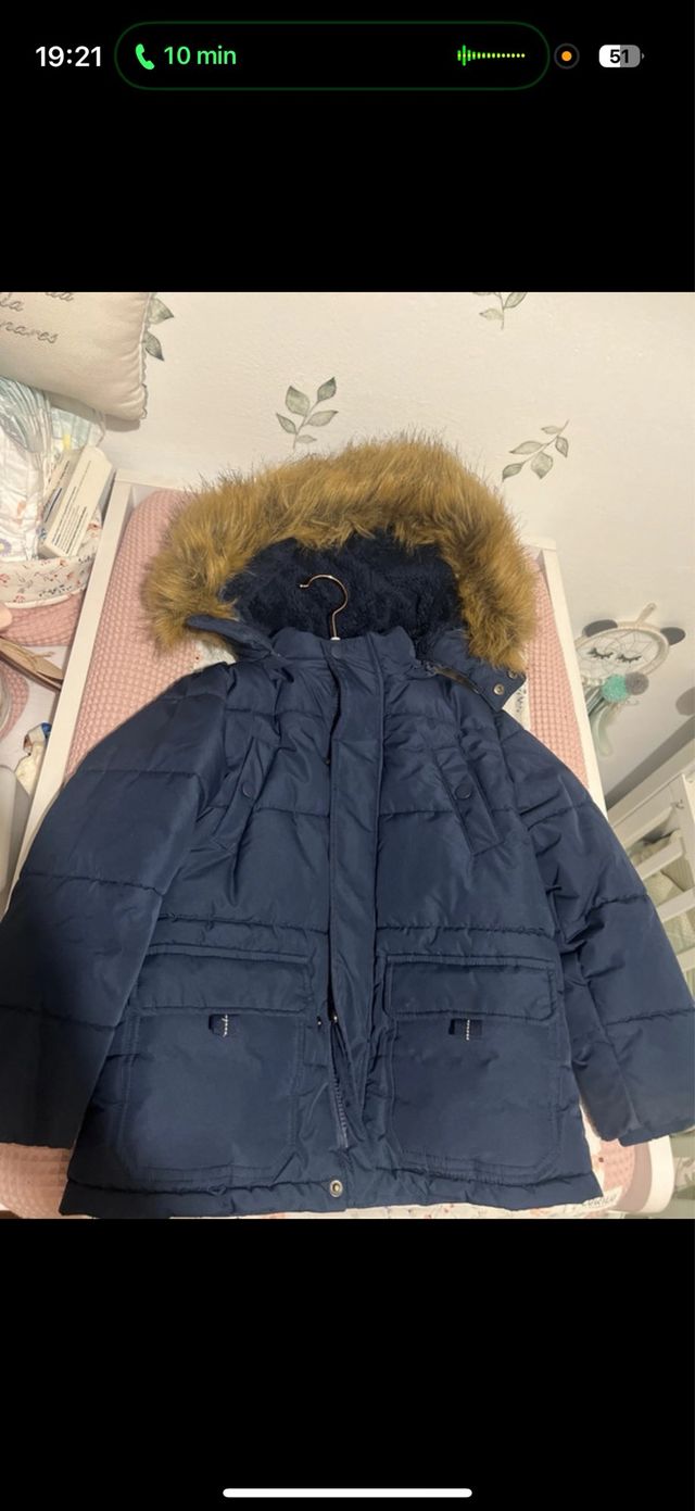 Abrigo niño borrego talla 4