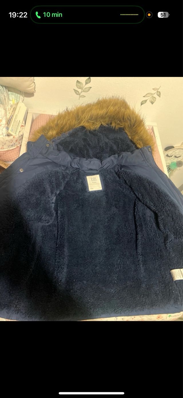 Abrigo niño borrego talla 4