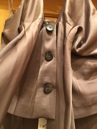 Mono Zara marrón halter con nudo
