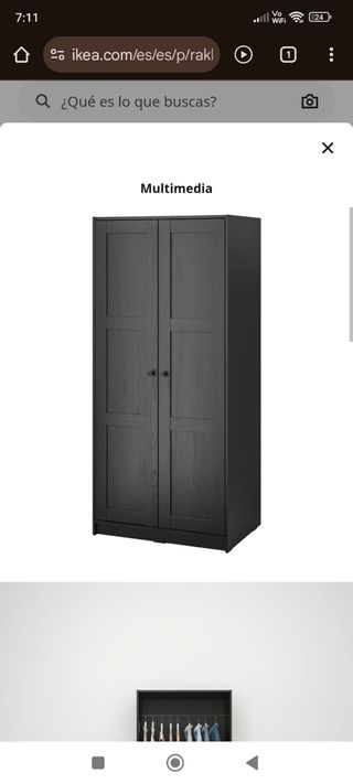 Armario Rakkestad Ikea marrón oscuro