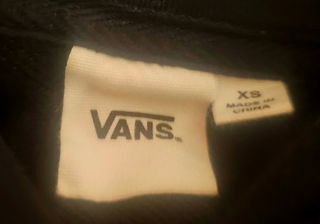Sudadera Vans Negra Talla XS