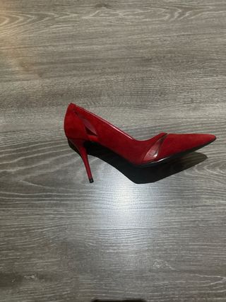 zapato salon rojo