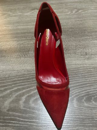 zapato salon rojo
