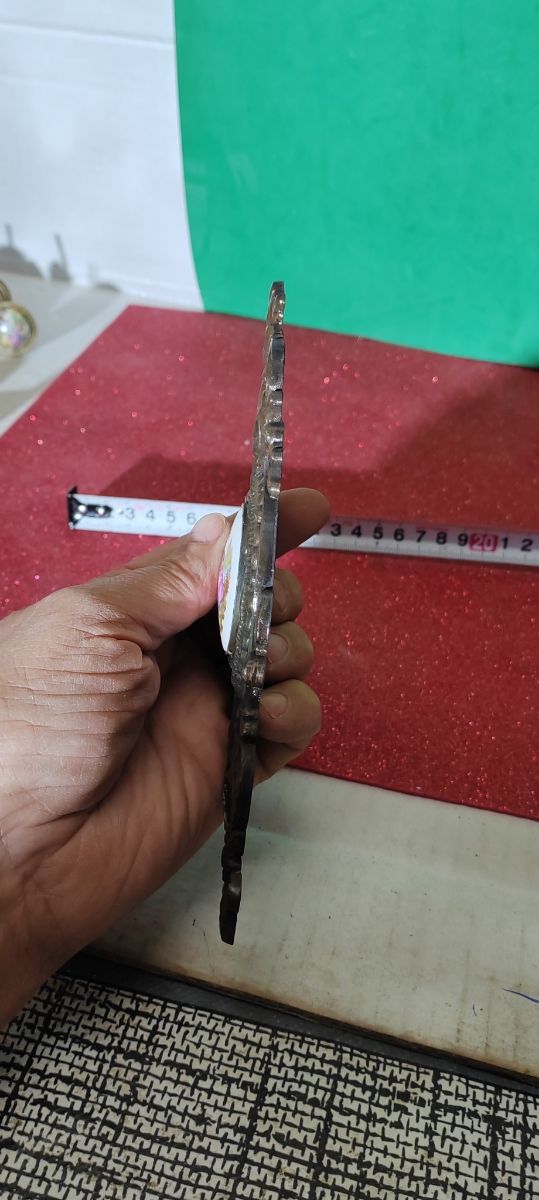 Par de camafeos antiguos dorados. L. 14