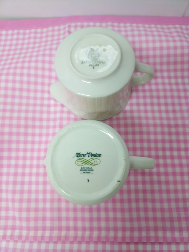 Set di 2 lattiere in porcellana