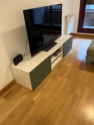 Mueble TV Ikea Blanco y Verde