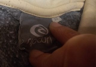 Sudadera Rip Curl Gris con Rayas