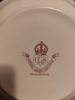 Set 4 porcellana vintage decorazione navi