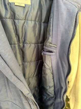Chaqueta Bomber Old Shool Azul mangas POLIPIEL