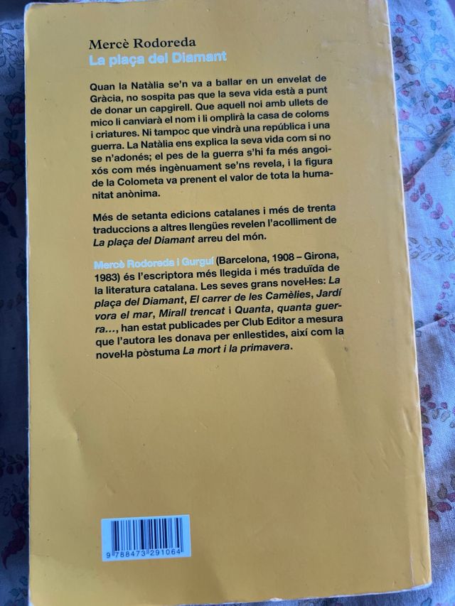 La plaça del Diamant (Club Editor jove) (Catala...