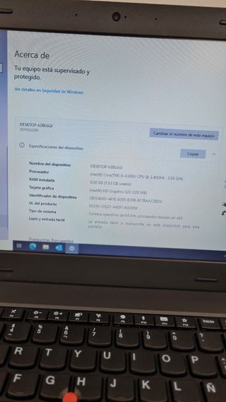 Portátil Lenovo Thinkpad L470