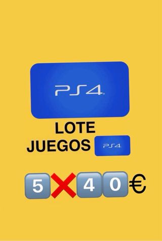 LOTE 5️⃣JUEGOS x4️⃣0️⃣€