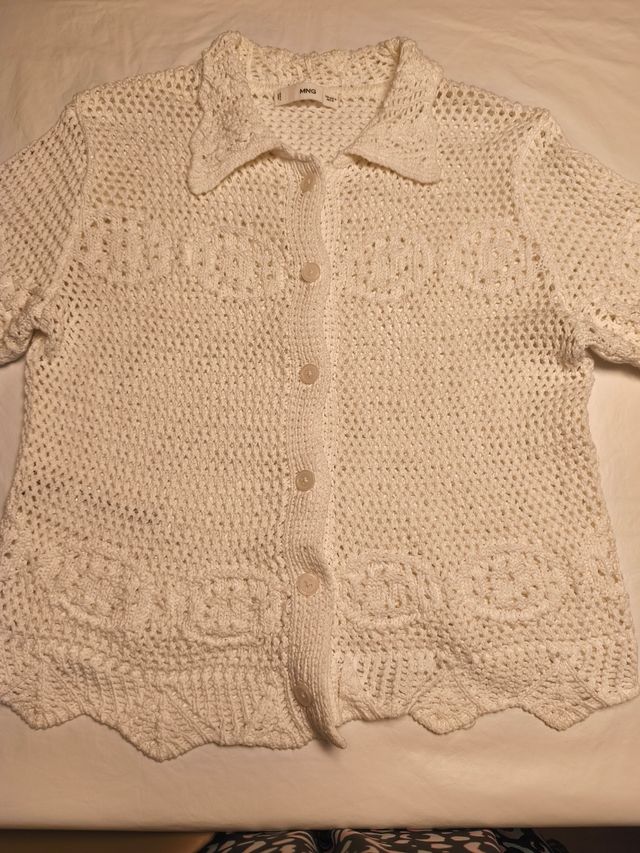 Chaquetita punto Mango blanca