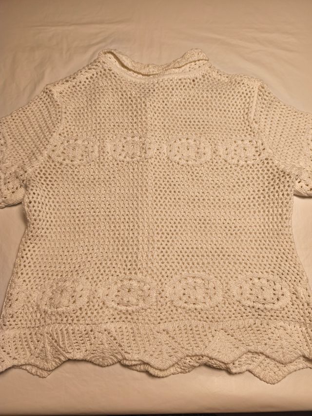 Chaquetita punto Mango blanca