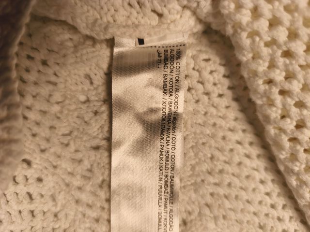 Chaquetita punto Mango blanca