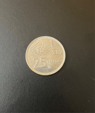 Moneda 25 Pesetas Mundial 82 España