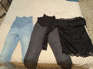 Ropa de maternidad: Jeans y blusa