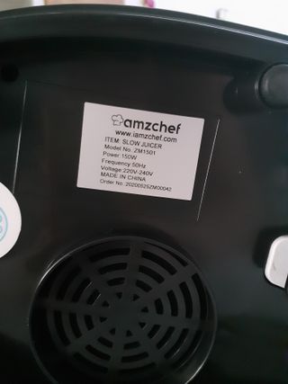 Licuadora Amzchef prensado en frío