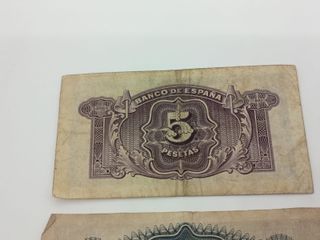Billetes 5 y 10 Pesetas República España 1935