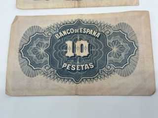 Billetes 5 y 10 Pesetas República España 1935