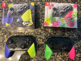 Pack 2 Mandos Nintendo Switch Pro Splatoon