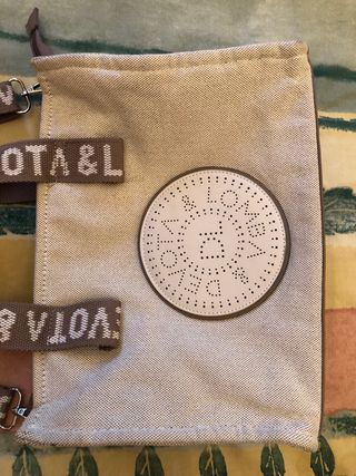 DEVOTA & LOMBA - bolso tela saco beige