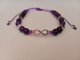 Pulsera de Amatista hecha a mano