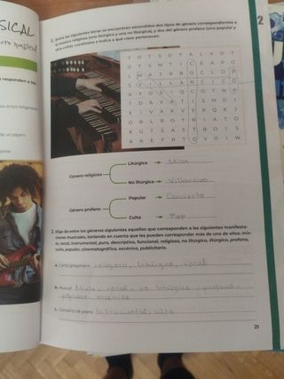 Libro Música: Un Mundo de Sonidos B