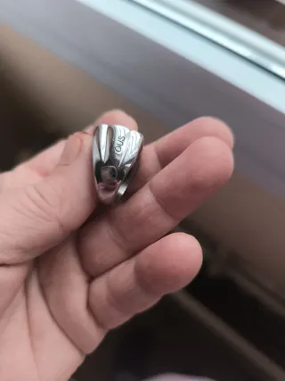 Anillo Tous Oso Azul y Plateado