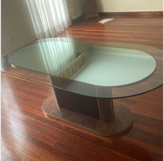 Mesa de centro cristal italiana