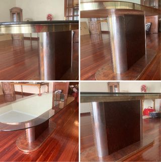 Mesa de centro cristal italiana