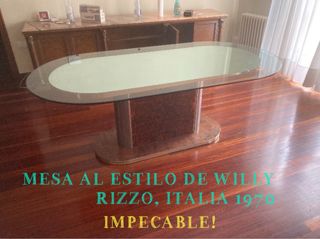 Mesa de centro cristal italiana