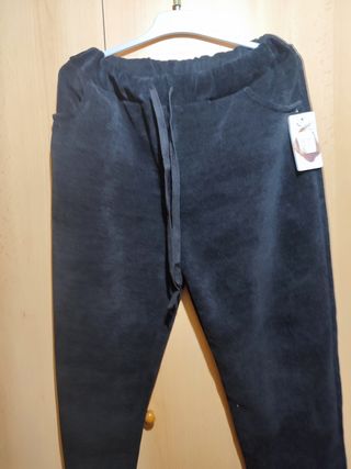 Pantalón mujer negro T/48 cómodo